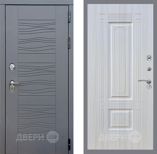 Входная металлическая Дверь Стоп СКАНДИ ФЛ-2 Сандал белый в Электрогорске