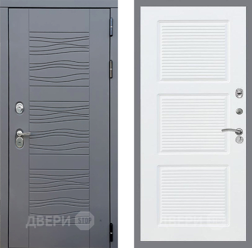 Входная металлическая Дверь Стоп СКАНДИ ФЛ-1 Силк Сноу в Электрогорске