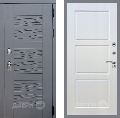 Входная металлическая Дверь Стоп СКАНДИ ФЛ-3 Лиственница беж в Электрогорске