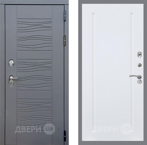 Входная металлическая Дверь Стоп СКАНДИ ФЛ-68 Силк Сноу в Электрогорске