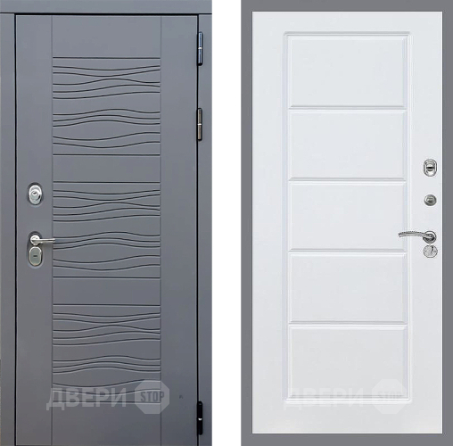Входная металлическая Дверь Стоп СКАНДИ ФЛ-39 Силк Сноу в Электрогорске