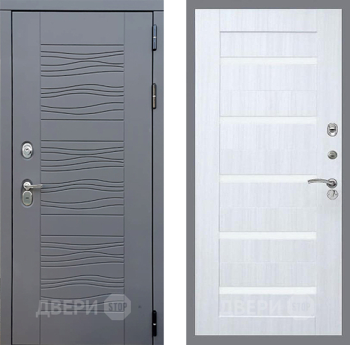 Входная металлическая Дверь Стоп СКАНДИ СБ-14 Сандал белый в Электрогорске