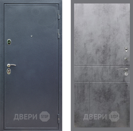 Входная металлическая Дверь Стоп СИЛЬВЕР ФЛ-290 Бетон темный в Электрогорске
