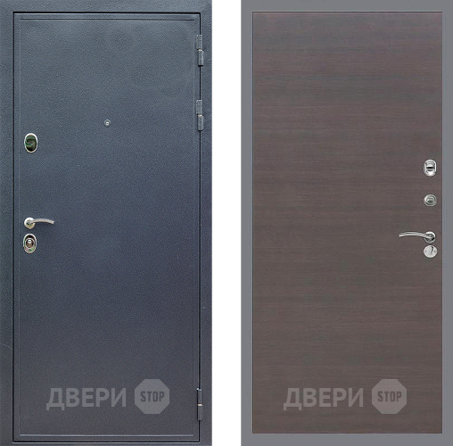 Входная металлическая Дверь Стоп СИЛЬВЕР Гладкая венге поперечный в Электрогорске