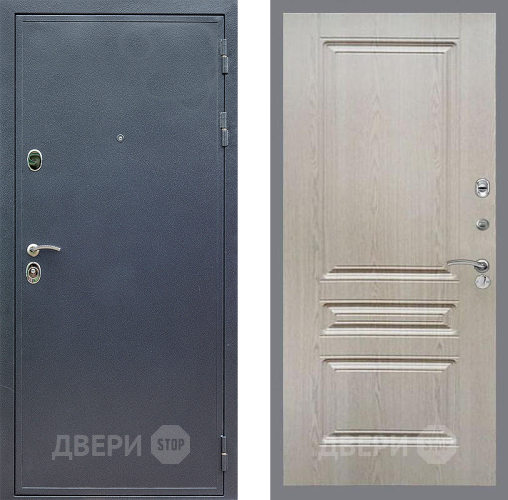 Входная металлическая Дверь Стоп СИЛЬВЕР ФЛ-243 Беленый дуб в Электрогорске