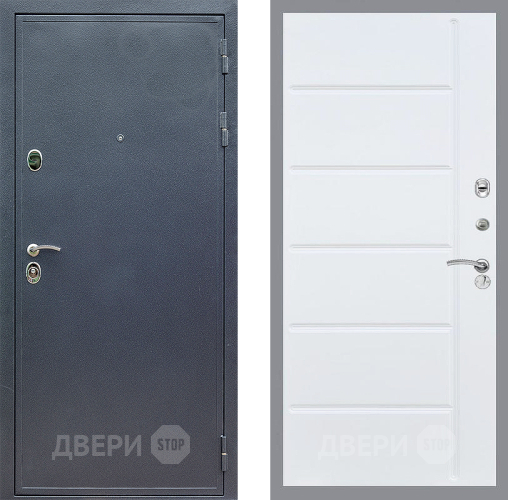 Входная металлическая Дверь Стоп СИЛЬВЕР ФЛ-102 Белый ясень в Электрогорске