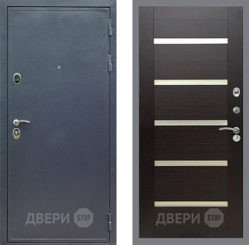 Входная металлическая Дверь Стоп СИЛЬВЕР СБ-14 венге поперечный в Электрогорске