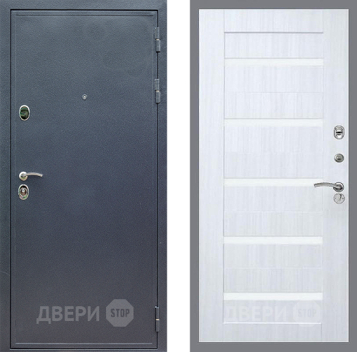 Входная металлическая Дверь Стоп СИЛЬВЕР СБ-14 Сандал белый в Электрогорске