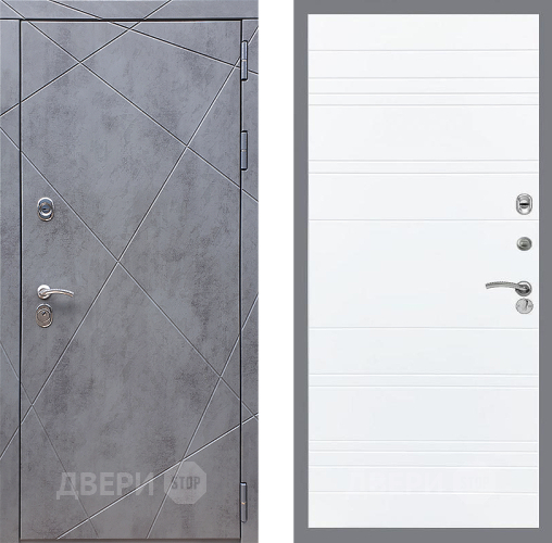 Входная металлическая Дверь Стоп Лучи Лайн Силк Сноу в Электрогорске