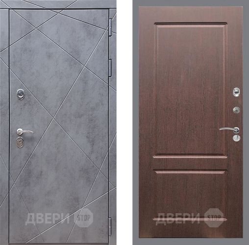 Входная металлическая Дверь Стоп Лучи ФЛ-117 Орех премиум в Электрогорске