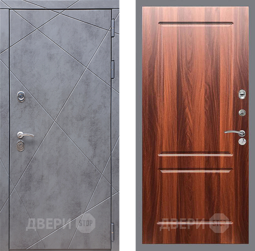 Входная металлическая Дверь Стоп Лучи ФЛ-117 Итальянский орех в Электрогорске