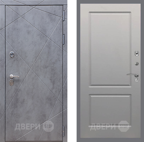 Входная металлическая Дверь Стоп Лучи ФЛ-117 Грей софт в Электрогорске
