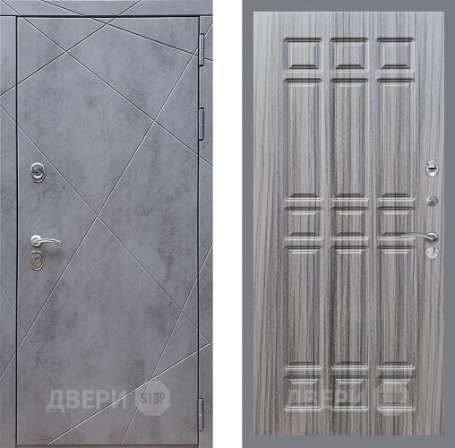 Входная металлическая Дверь Стоп Лучи ФЛ-33 Сандал грей в Электрогорске