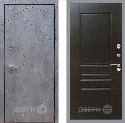 Входная металлическая Дверь Стоп Лучи ФЛ-243 Венге в Электрогорске