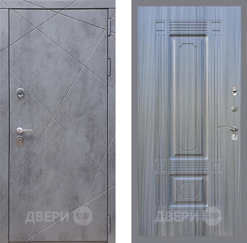 Входная металлическая Дверь Стоп Лучи ФЛ-2 Сандал грей в Электрогорске