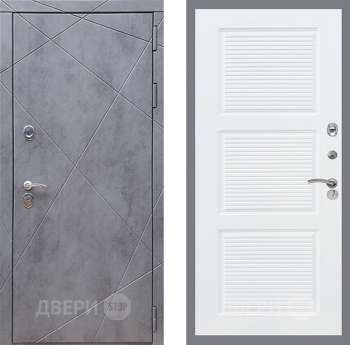 Входная металлическая Дверь Стоп Лучи ФЛ-1 Силк Сноу в Электрогорске