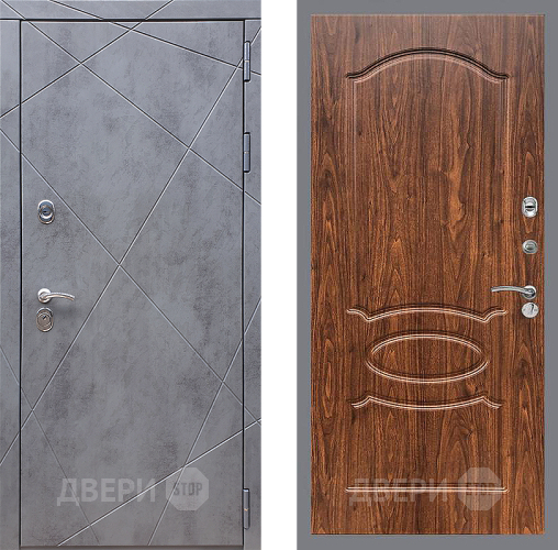 Дверь Стоп Лучи ФЛ-128 орех тисненый в Электрогорске