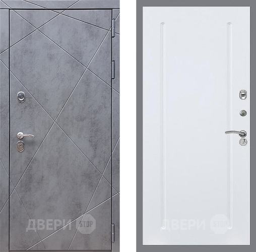 Входная металлическая Дверь Стоп Лучи ФЛ-68 Силк Сноу в Электрогорске