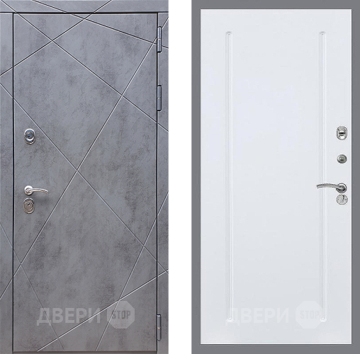 Входная металлическая Дверь Стоп Лучи ФЛ-68 Силк Сноу в Электрогорске