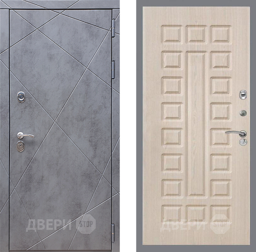 Входная металлическая Дверь Стоп Лучи ФЛ-183 Беленый дуб в Электрогорске