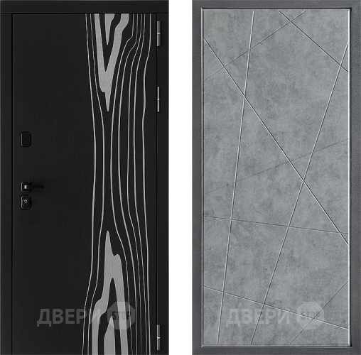 Входная металлическая Дверь Дверной континент ДК-12 ФЛ-655 Бетон серый в Электрогорске