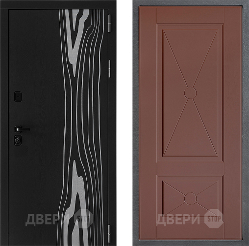 Дверь Дверной континент ДК-12 ФЛ-617 Ясень шоколадный в Электрогорске