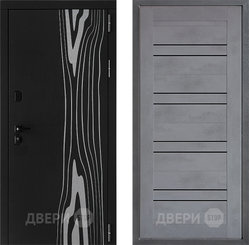 Входная металлическая Дверь Дверной континент ДК-12 ФЛ-49 Бетон серый в Электрогорске