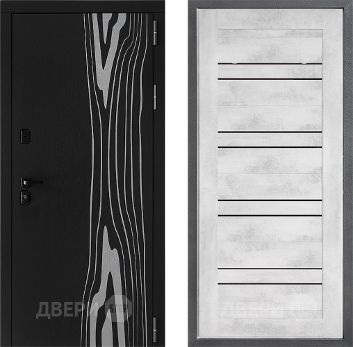 Входная металлическая Дверь Дверной континент ДК-12 ФЛ-49 Бетон снежный в Электрогорске