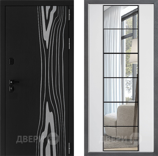 Дверь Дверной континент ДК-12 ФЛЗ-2 Зеркало Белый софт в Электрогорске