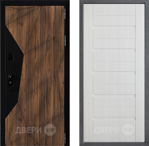 Входная металлическая Дверь Дверной континент ДК-11 ФЛ-70 Лиственница белая в Электрогорске