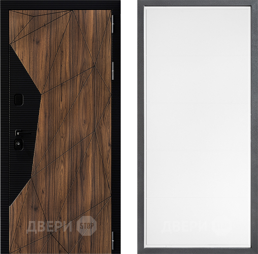 Входная металлическая Дверь Дверной континент ДК-11 ФЛ-649 Белый софт в Электрогорске