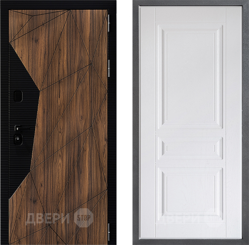 Дверь Дверной континент ДК-11 ФЛ-243 Альберо Браш серебро в Электрогорске