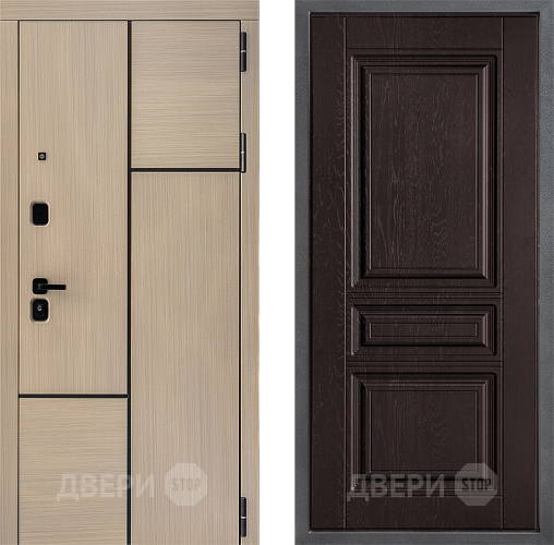 Входная металлическая Дверь Дверной континент ДК-14 ФЛ-243 Дуб шоколадный в Электрогорске
