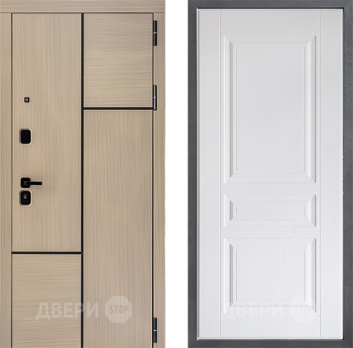 Дверь Дверной континент ДК-14 ФЛ-243 Альберо Браш серебро в Электрогорске