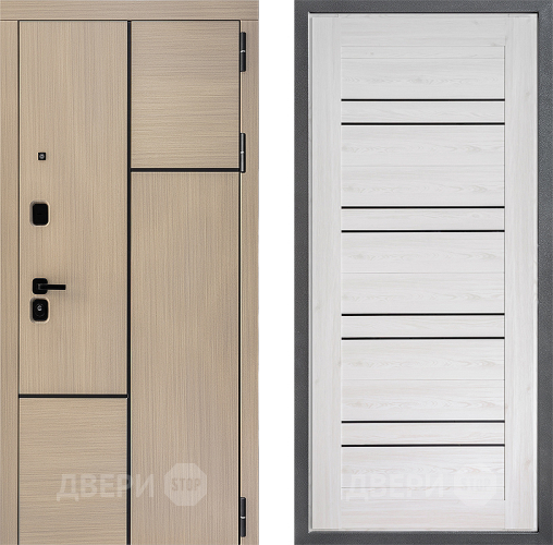 Входная металлическая Дверь Дверной континент ДК-14 ФЛ-49 Сосна белая в Электрогорске