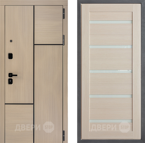 Входная металлическая Дверь Дверной континент ДК-14 ФЛ-47 Капучино в Электрогорске
