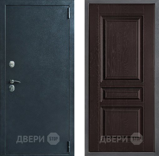Входная металлическая Дверь Дверной континент ДК-70 Дизайн ФЛ-243 Дуб шоколадный в Электрогорске