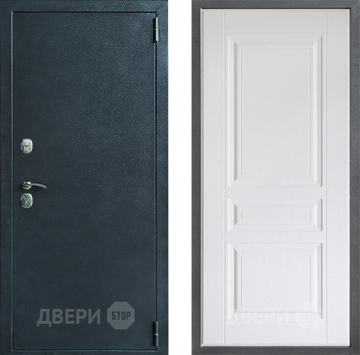 Входная металлическая Дверь Дверной континент ДК-70 Дизайн ФЛ-243 Альберо Браш серебро в Электрогорске