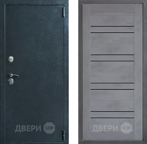 Входная металлическая Дверь Дверной континент ДК-70 Дизайн ФЛ-49 Бетон серый в Электрогорске