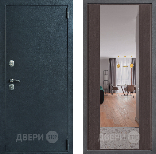 Дверь Дверной континент ДК-70 Дизайн ФЛЗ-1 Зеркало Венге в Электрогорске