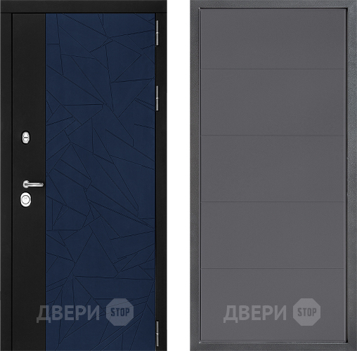 Входная металлическая Дверь Дверной континент ДК-9 ФЛ-649 Графит софт в Электрогорске