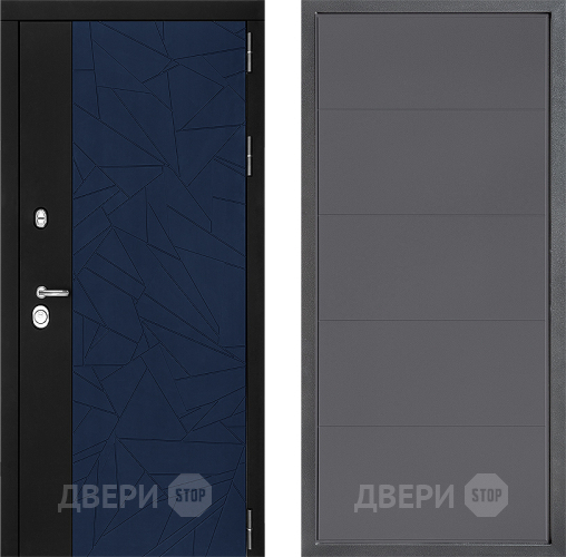 Входная металлическая Дверь Дверной континент ДК-9 ФЛ-649 Графит софт в Электрогорске