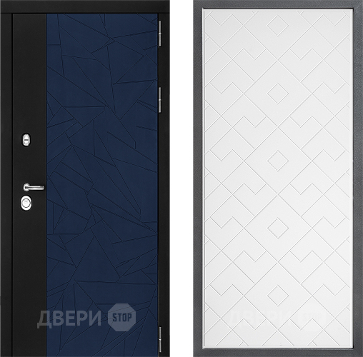 Входная металлическая Дверь Дверной континент ДК-9 ФЛ-Тиффани Белый софт в Электрогорске