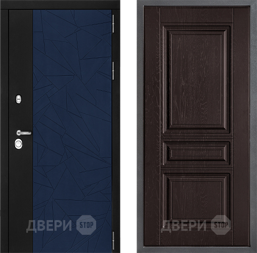Входная металлическая Дверь Дверной континент ДК-9 ФЛ-243 Дуб шоколадный в Электрогорске