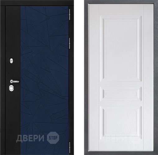 Входная металлическая Дверь Дверной континент ДК-9 ФЛ-243 Альберо Браш серебро в Электрогорске