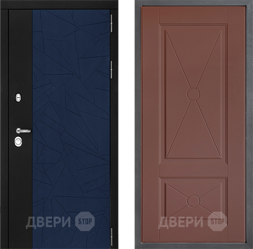 Входная металлическая Дверь Дверной континент ДК-9 ФЛ-617 Ясень шоколадный в Электрогорске