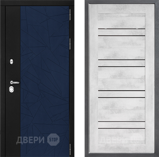 Входная металлическая Дверь Дверной континент ДК-9 ФЛ-49 Бетон снежный в Электрогорске