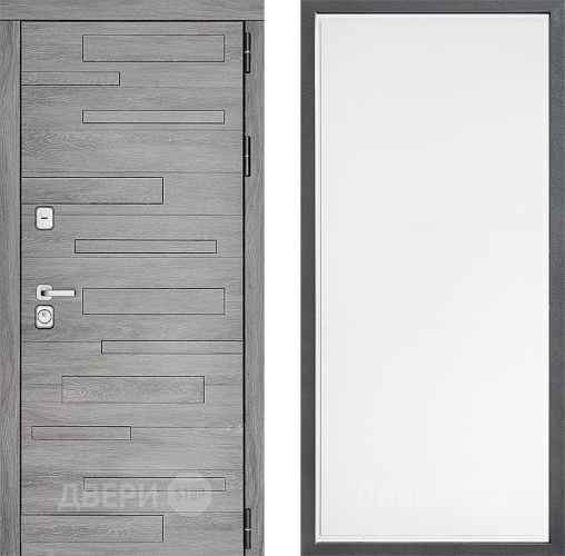 Входная металлическая Дверь Дверной континент ДК-10 ФЛ-649 Белый софт в Электрогорске