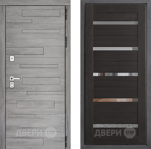Входная металлическая Дверь Дверной континент ДК-10 ФЛ-47 Венге в Электрогорске