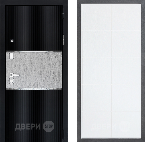 Входная металлическая Дверь Дверной континент ДК-13 ФЛ-Кватро Белое дерево в Электрогорске